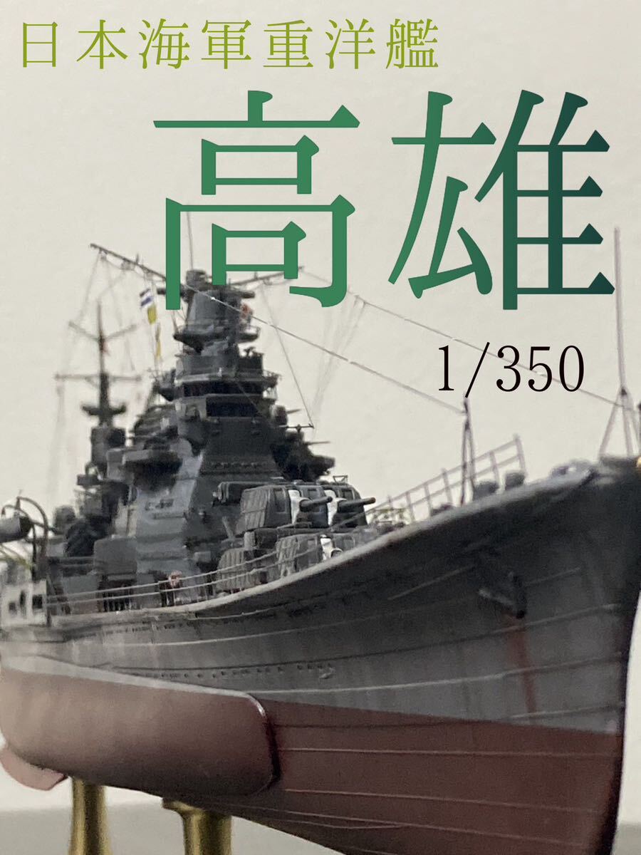 1/350 日本海軍重洋艦　高雄　精密塗装完成品_画像1