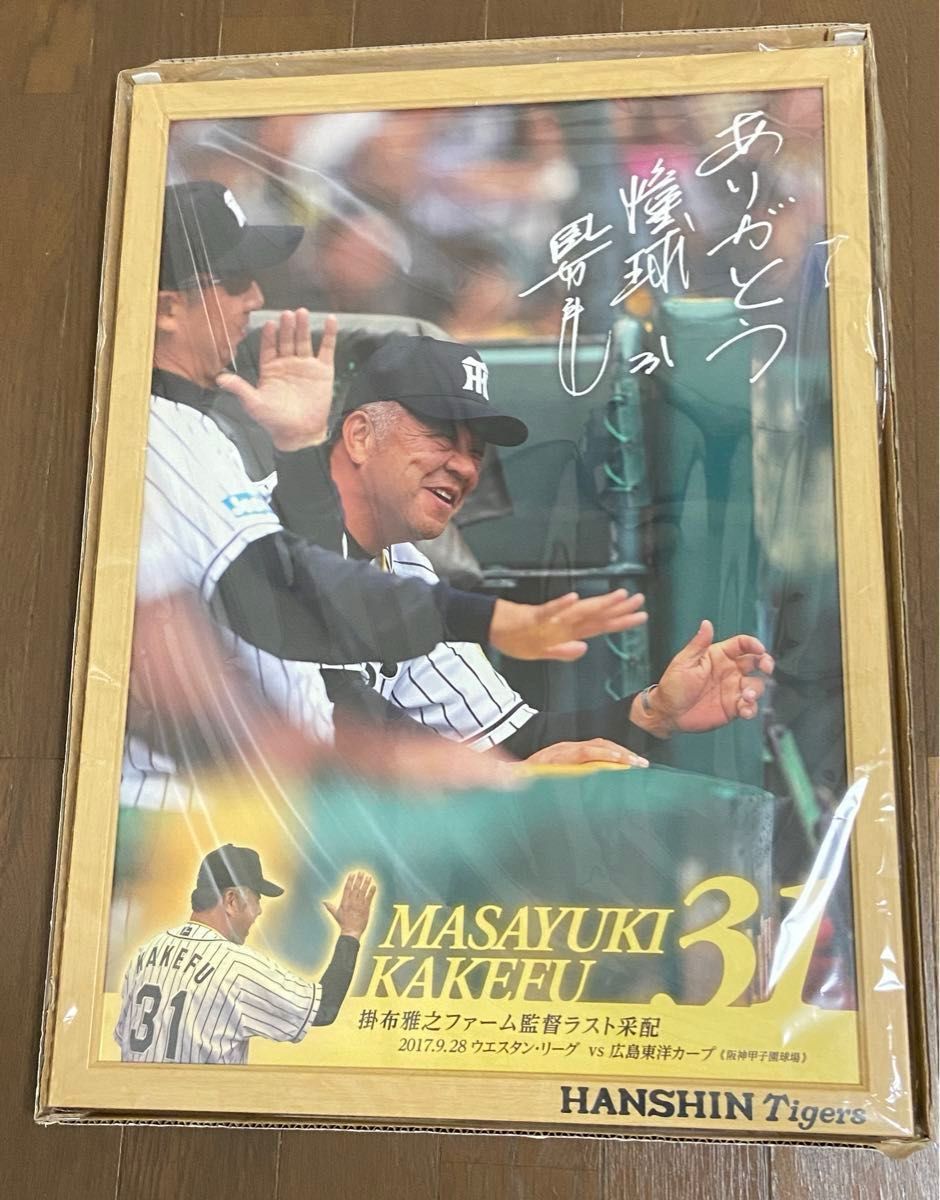 掛布雅之 記念パネル大 二軍監督ラスト試合 甲子園 阪神タイガース ミスタータイガース 幅40 高さ53センチ 憧球