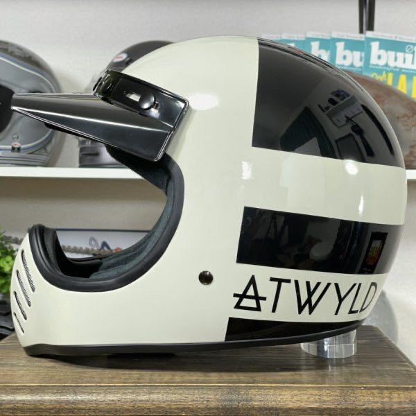 ★BELL Moto-3 Atwyld Orbit ベル モト3 復刻版 オフロードヘルメット ブラック&オフホワイト/L 輸入品 安心の即納ですの画像6