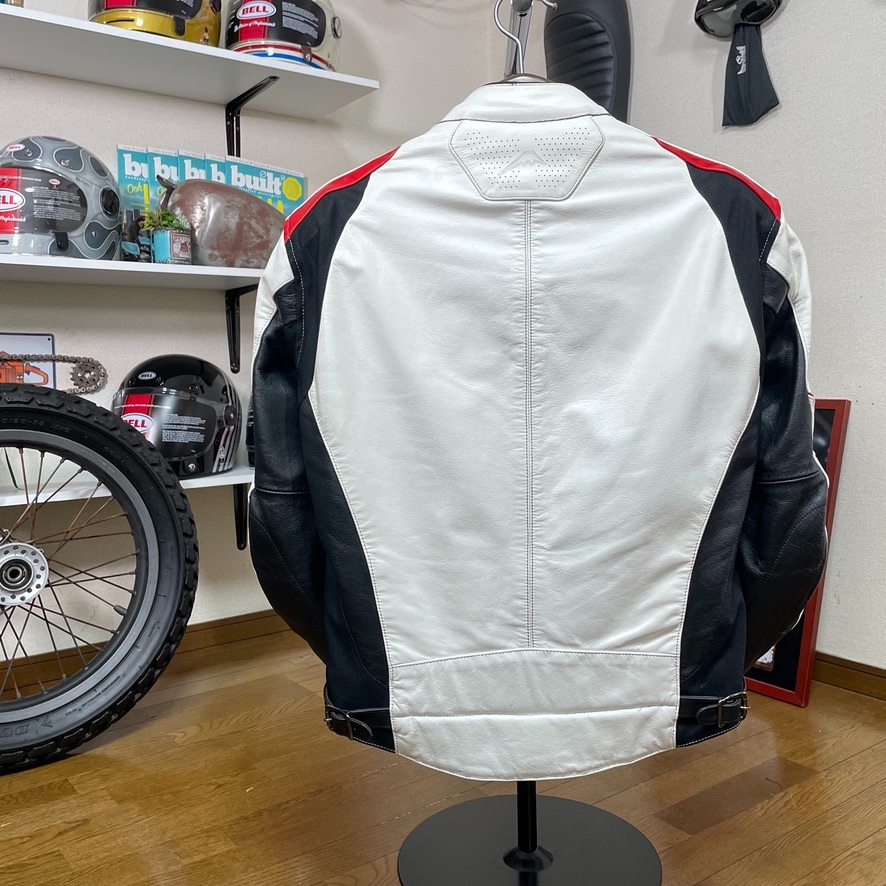  spring summer . recommendation *KUSHITANI Kushitani K-0658 module jacket leather jacket white /L * extra mesh jacket attaching 