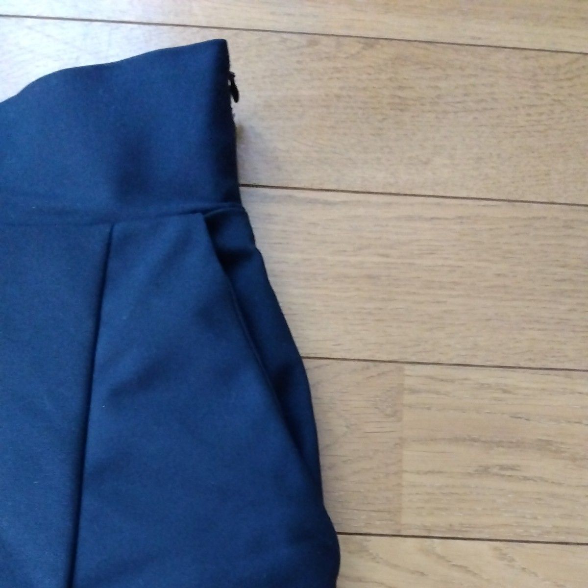 BASEMENTonline　ロングタイトスカート　左前スリット　МーＬサイズ　両ポケット　ネイビー　紺色　後ろファスナー、ゴム