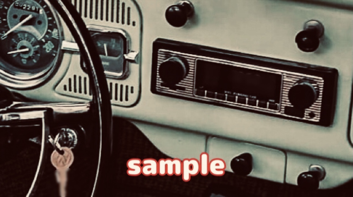 旧車 レトロスタイル カーステレオ ラジオ オーディオ デッキプレーヤー USB MP3 FM Bluetooth FM 1DIN 高速有鉛 ジムニー サニー 360 空冷の画像2