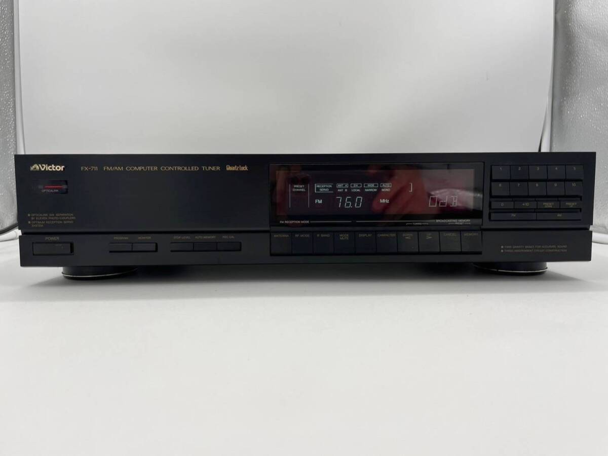 [* electrification has confirmed ]Victor Victor FX-711 AM FM tuner audio equipment present condition goods junk 