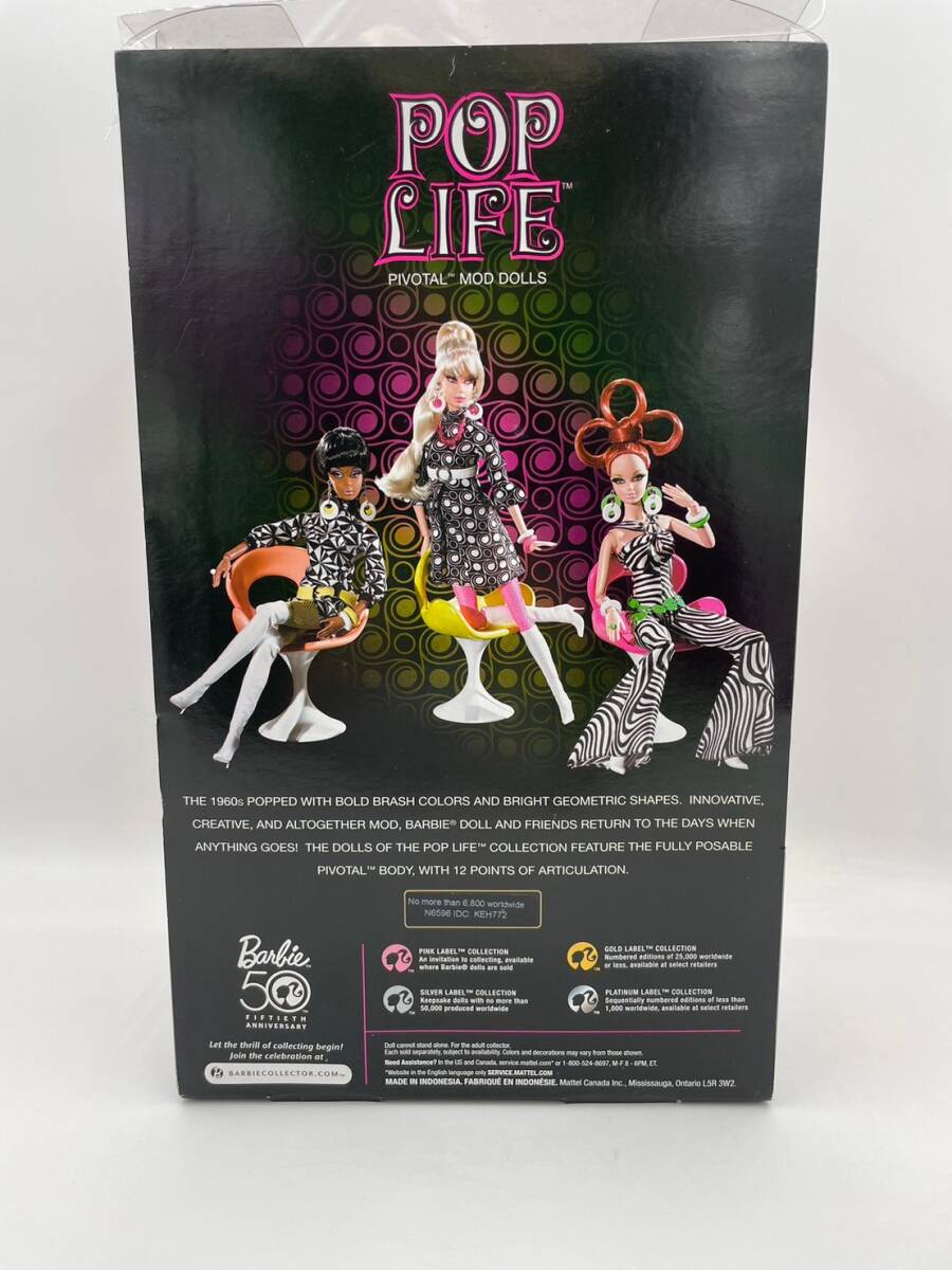【★希少】Pop Life Barbie Doll Blonde Pivotal Mod Gold Label バービー 人形 玩具の画像5