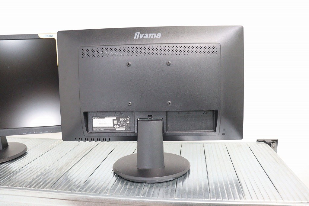 J5727*iiyama* liquid crystal display *2 pcs. set * moving . settled *PC monitor * code attaching *21.5 -inch *ProLite*X2283HS