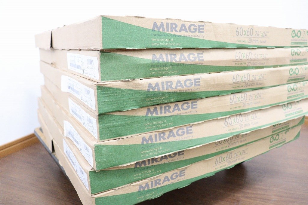 【引取限定】新品◆J5487◆MIRAGE◆タイル◆7ケース◆1ケース2枚入◆60×60cm◆厚さ2cmの画像4