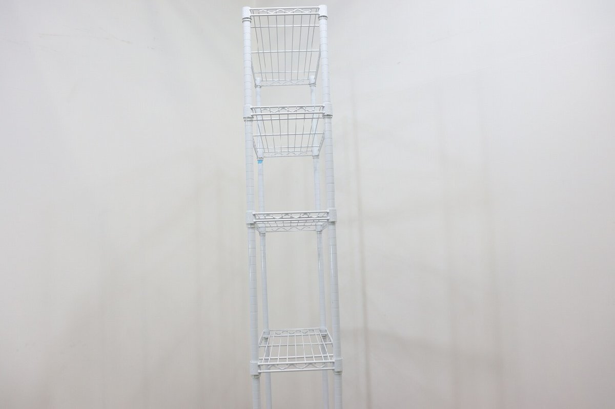 J5447◆Home ERECTA◆メタルラック◆5段◆ホワイト◆収納◆750×300×1910mmの画像8