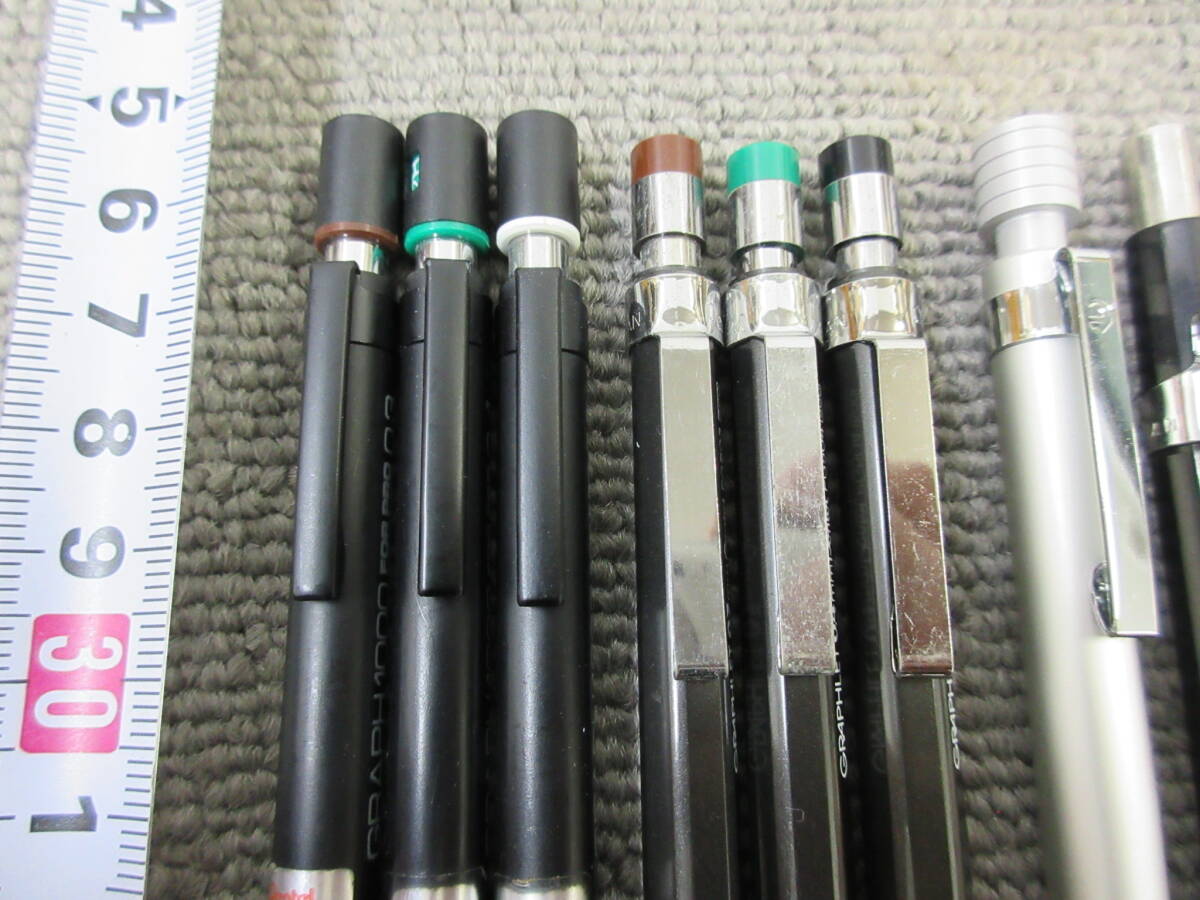 M【4-18】▼13 文具店在庫品 シャープペンシル シャーペン 11本まとめて Pentel ぺんてる GRAPH1000forPRO GRAPHLET 製図用 他の画像2