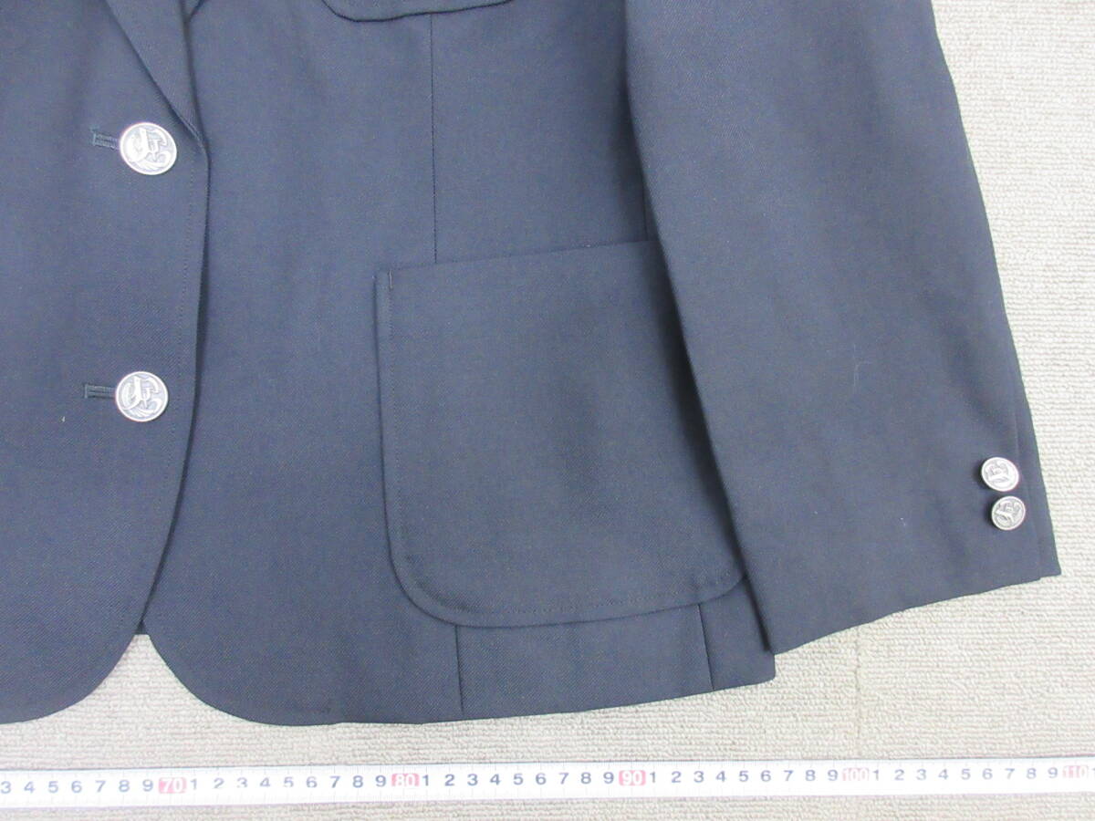 M【4-24】□9 衣料品店在庫品 女子制服 ブレザー 160A・160Bサイズ 3点まとめて 未使用長期保管品 / 千葉市立松ヶ丘中学校 学生服 通学服の画像6