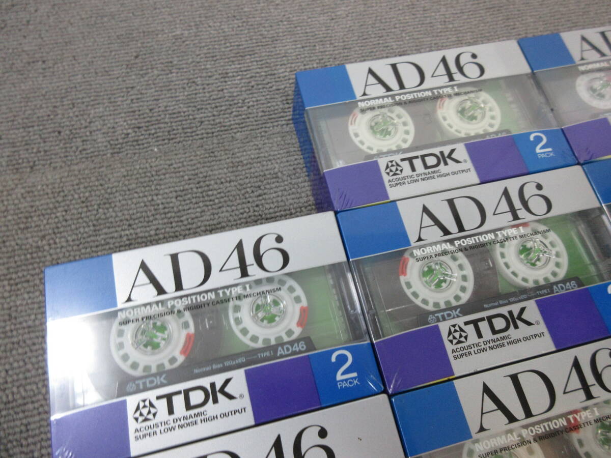 K123【4-27】★ 電気店在庫品 TDK カセットテープ 14点（28本）まとめて AD46 AD50 未使用長期保管品 / オーディオ の画像2