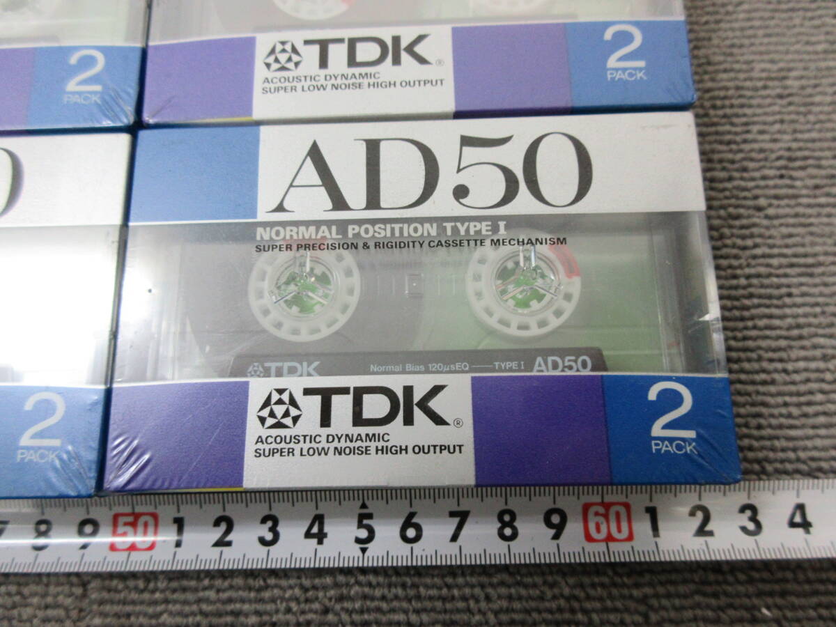 K123【4-27】★ 電気店在庫品 TDK カセットテープ 14点（28本）まとめて AD46 AD50 未使用長期保管品 / オーディオ の画像9