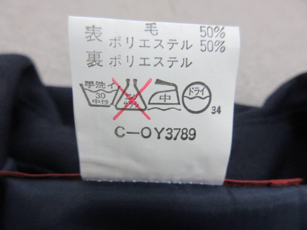 M【4-29】●□11 衣料品店在庫品 セーラー服 長袖上衣 150Aサイズ 2点まとめて 濃紺×白3本線 未使用長期保管品 / 女子制服 学生服_画像6