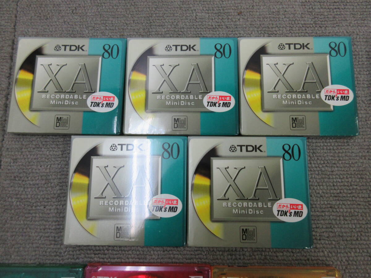 M[5-5]V4 electric shop stock goods TDK recording for Mini disk MiniDisc MD 16 sheets together FINE74 XG74 XA80*74 unused long-term keeping goods 