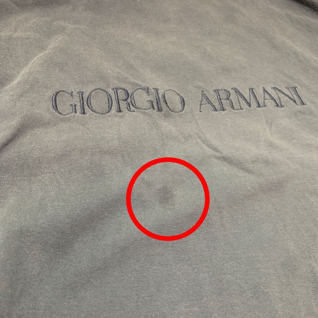 メンズ Mサイズ GIORGIO ARMANI LE COLLEZIONI ジョルジオ アルマーニ ロンT ロングTシャツ 長袖Tシャツ 刺繍 ヴィンテージの画像5