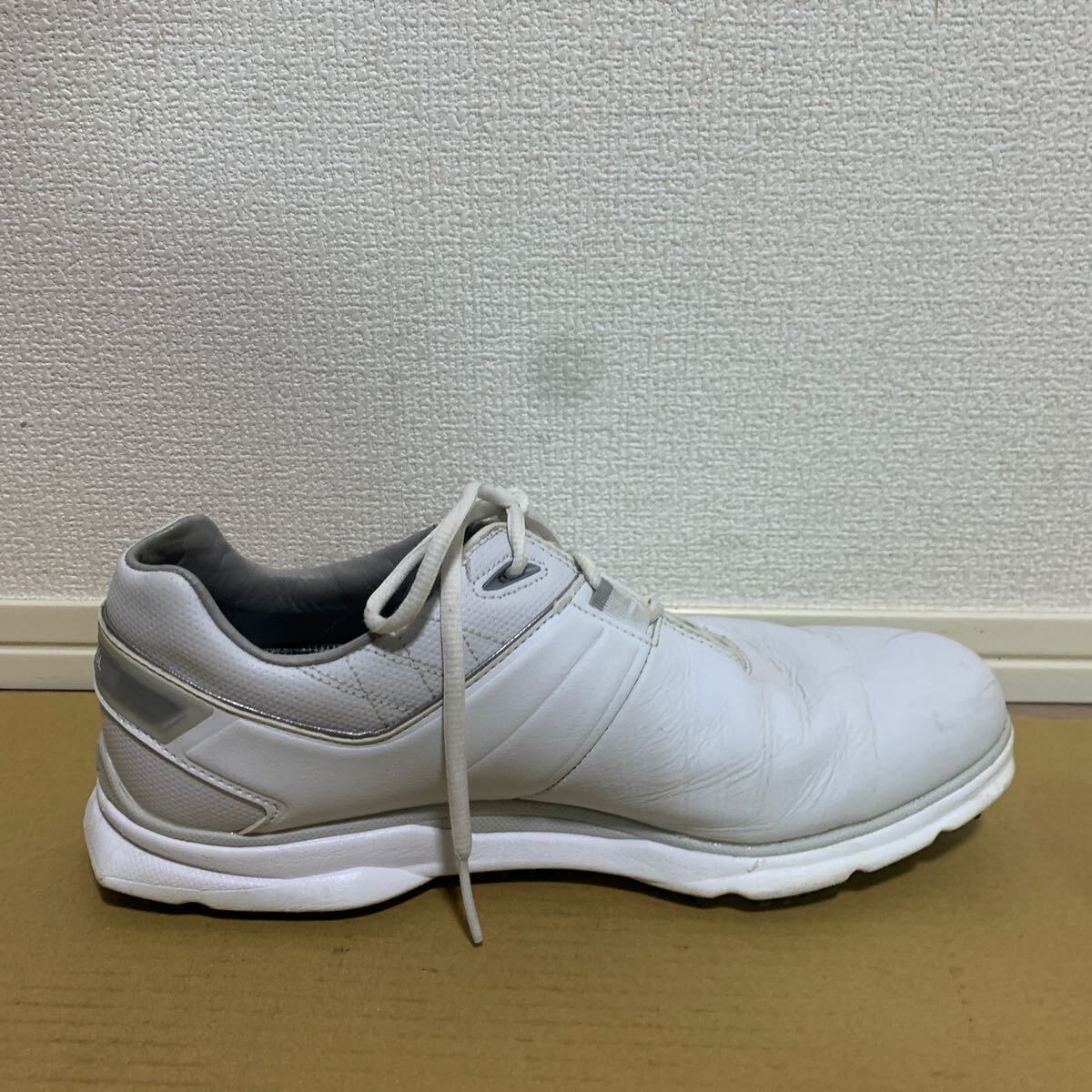 日本未発売モデル メンズ 9M 27cm FJ PRO SL プロエスエル ゴルフシューズ 53070 白 ホワイト FootJoy フットジョイ 天然皮革 スパイクレス_画像6