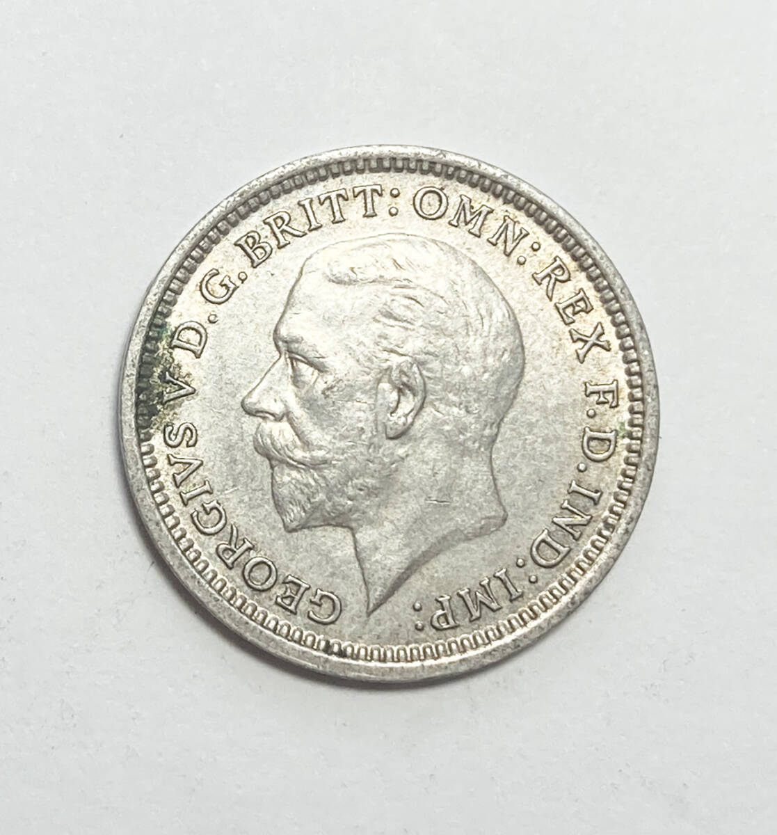 １円スタート! ・1936 イギリス 3ペンス 銀貨 ジョージ５世・アンティーク コインの画像3