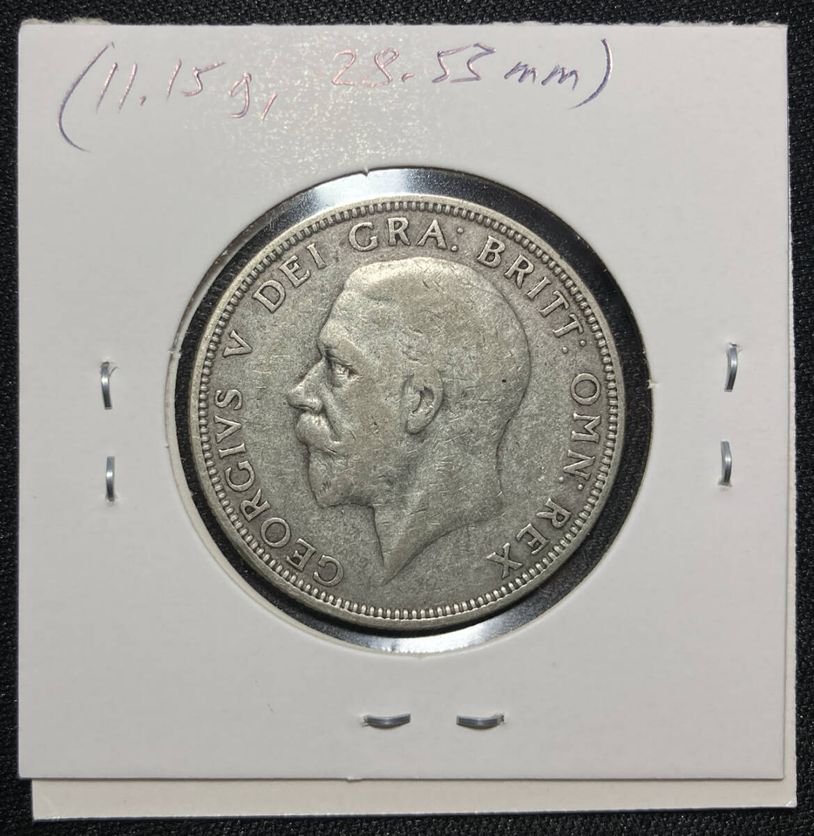 １円スタート! ・1933 イギリス1 フロリン銀貨 ジョージ５世・アンティーク コインの画像6