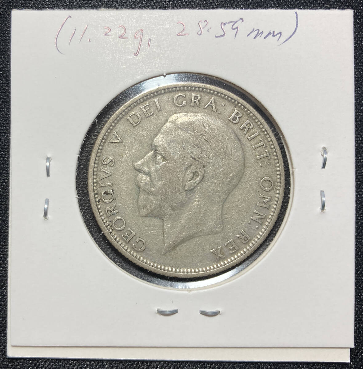 １円スタート! ・1935 イギリス1 フロリン銀貨 ジョージ５世・アンティーク コインの画像6