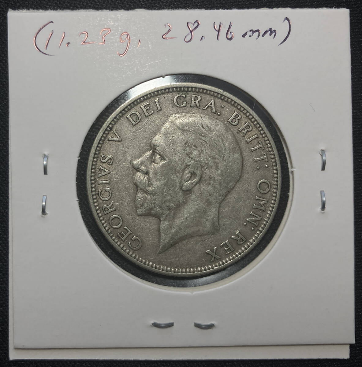１円スタート! ・1931 イギリス1 フロリン銀貨 ジョージ５世・アンティーク コインの画像6