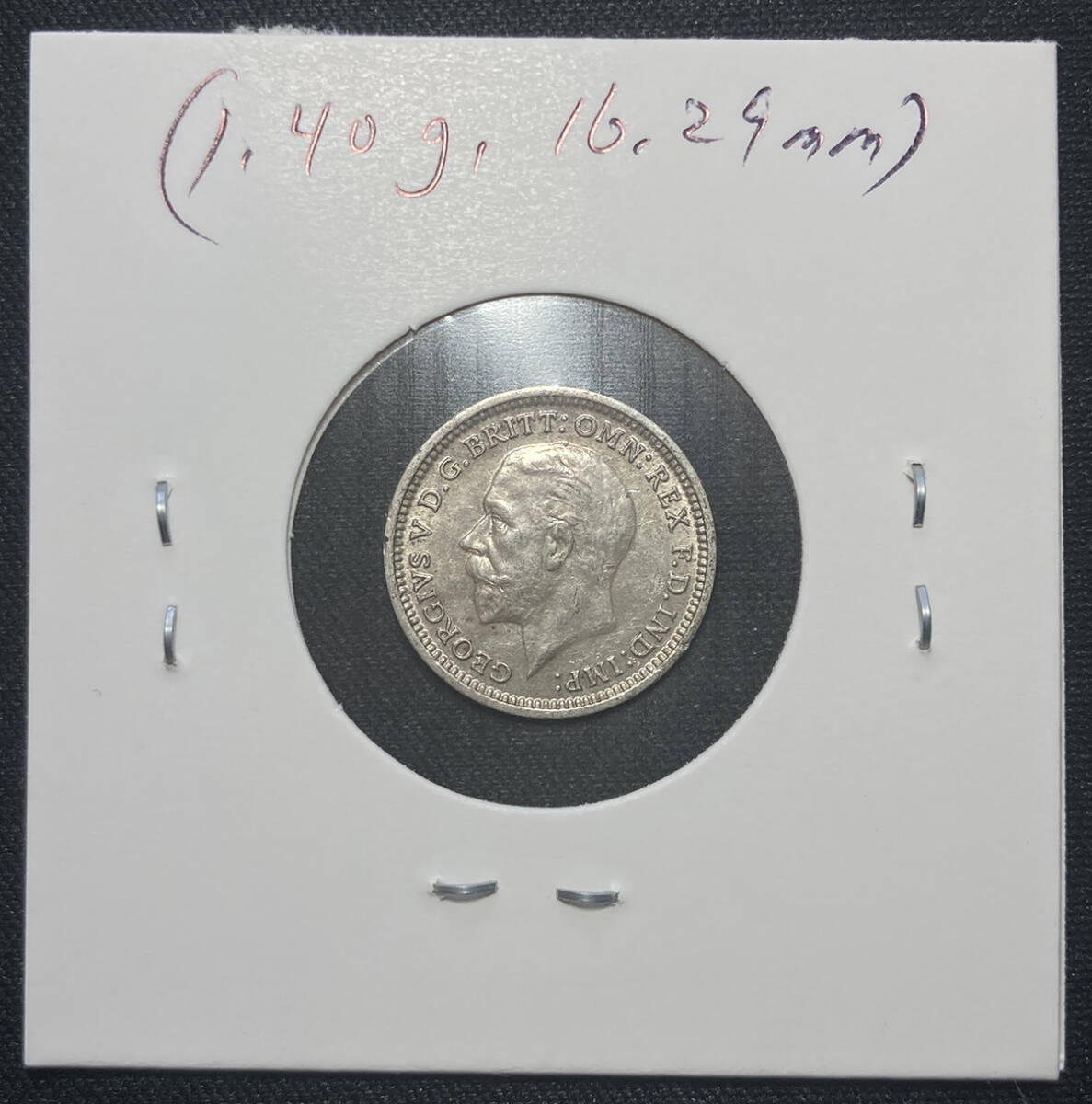 １円スタート! ・1935 イギリス 3ペンス 銀貨 ジョージ５世・アンティーク コイン_画像6