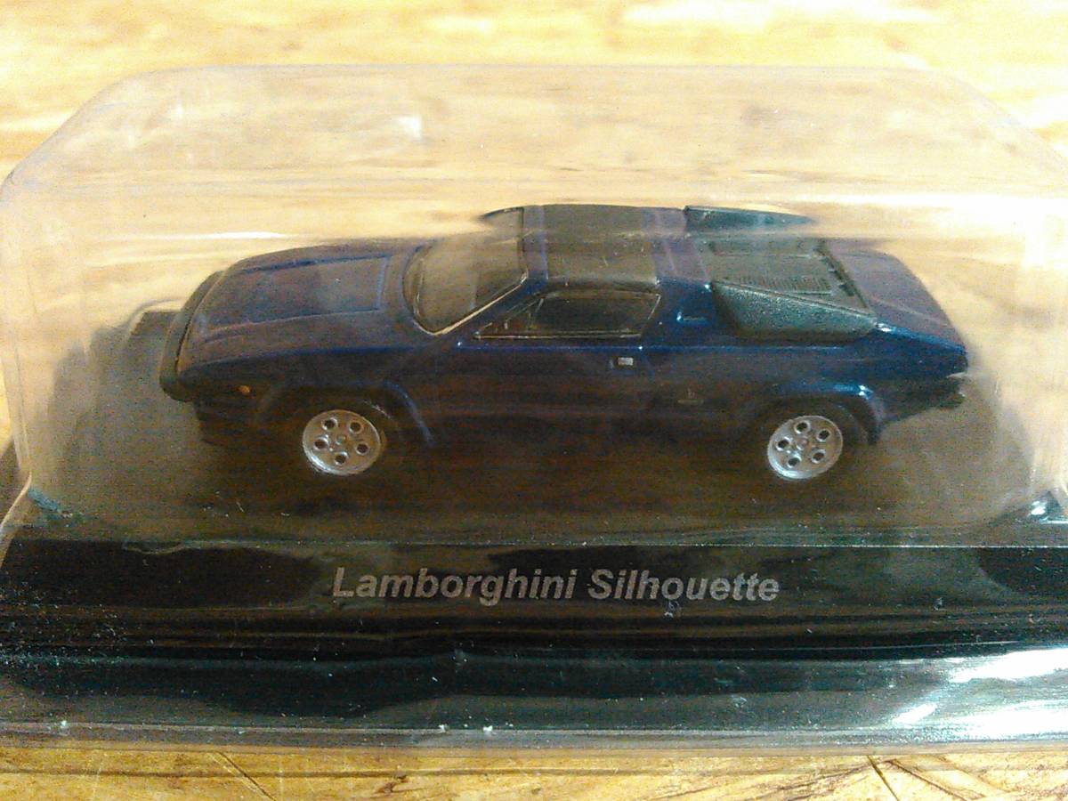 1/64 京商 コンビニ　ランボルギーニ ミニカーコレクション５　シルエット Lamborghini Silhouette ブルー 未展示 保管品_画像1