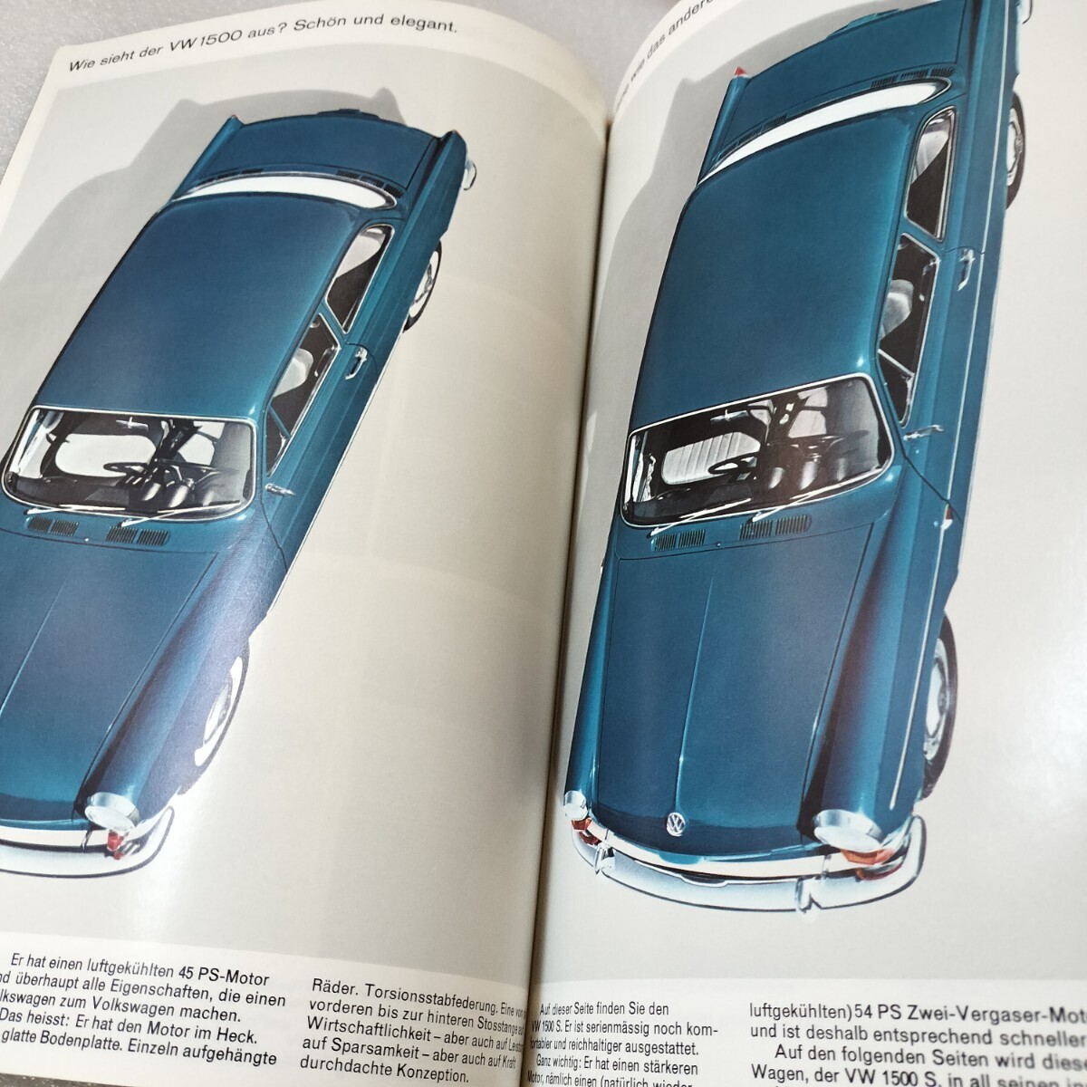 1964 vw volkswagen 1500S type 3 フォルクスワーゲンタイプ3 ジャーマン本カタログ ノッチバッグ、スクエアバッグ、バリアント_画像1