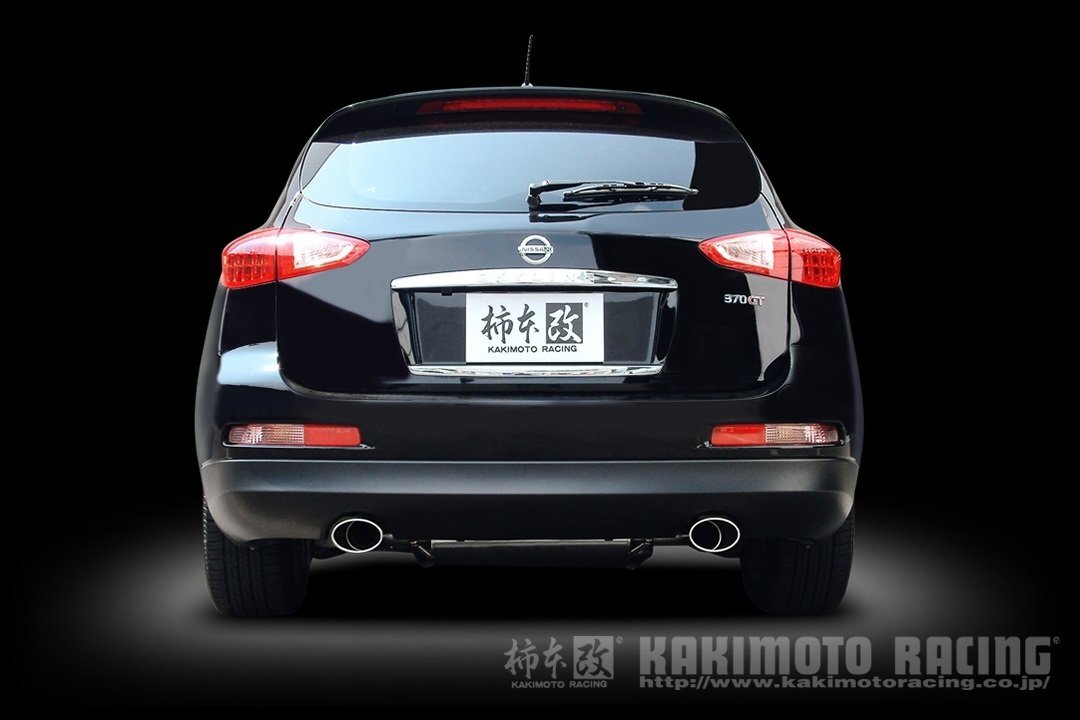 自動車関連業者直送限定 柿本 マフラー KRnoble Ellisse ブラックダイヤ NISSAN スカイラインクロスオーバー NJ50 3.7_NA 4WD(N52386C)_画像2