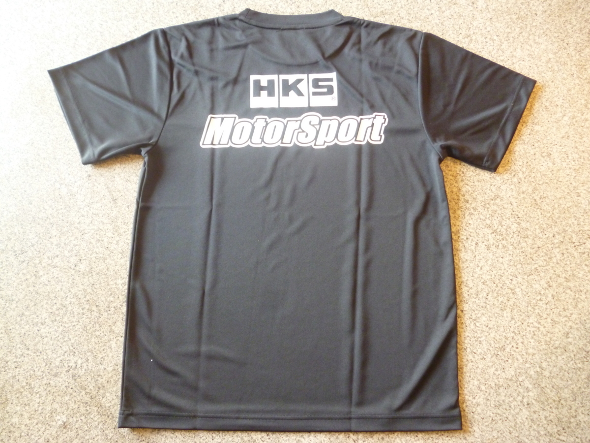 即納 HKS MOTORSPORT T-shirt Tシャツ BK ブラック XLサイズ (51007-AK248) 送料無料_画像1