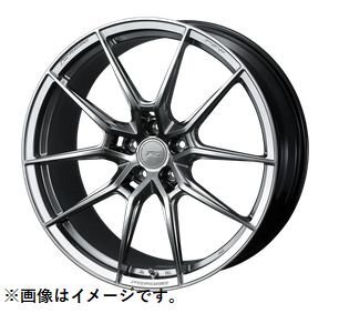 個人宅発送可能 ウエッズ Weds 18X8.5J +43 5穴 PCD112 DBK ホイール 1本 F-ZERO FZ-6 エフゼロ エフゼットシックス (41869)_画像1