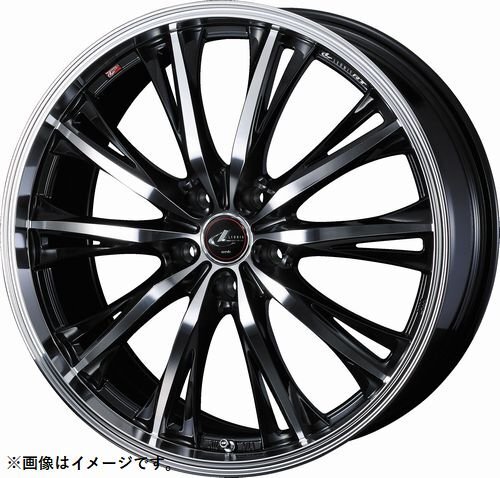 【個人宅発送可能】ウエッズ Weds 16X6.5J +40 5穴 PCD114.3 PBMC ホイール 1本 LEONIS RT レオニス・アールティー (41168)_画像1