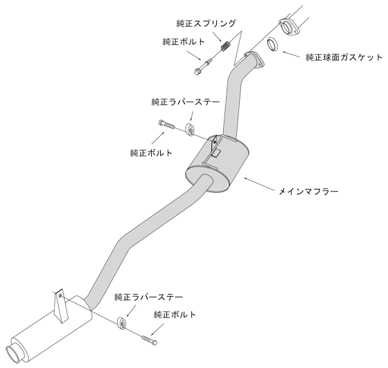 個人宅発送可能！ HKS silent Hi-Power スズキ ジムニー JA22W, JA12W K6A(TURBO), F6A(TURBO) 95/11-98/09 (31006-AS010)_画像3