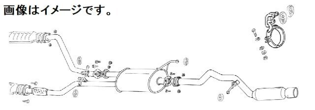 【自動車関連業者様限定】【受注生産品】FUJITSUBO フジツボ マフラー POWER Getter NISSAN APE50 エルグランド 3.5 2WD (160-17812)_画像はイメージです。