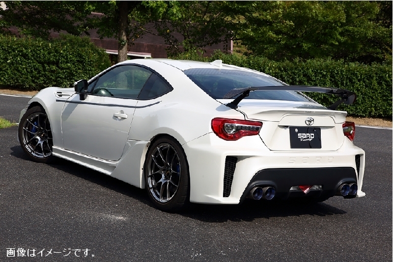 個人宅発送可 SARD サード Ti-Z MUFFLER ティーアイゼット マフラー フルチタン 左右4本出 SUBARU BRZ 前期 DBA-ZC6 FA20 6MT/AT (23005)_画像2