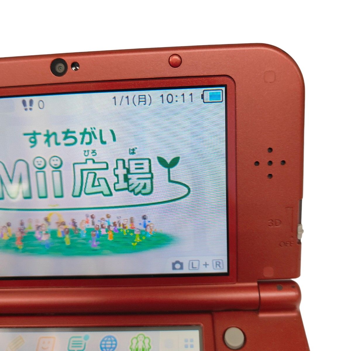 NEWニンテンドー3DSLL　メタリックレッド 任天堂 new3dsll　microSD付