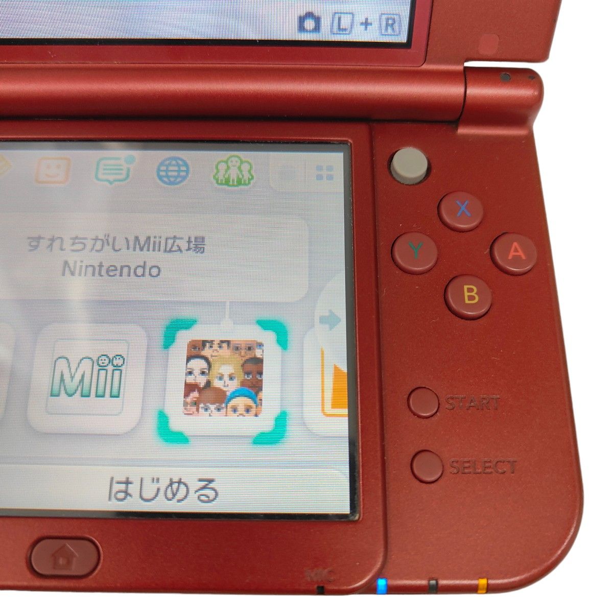 NEWニンテンドー3DSLL　メタリックレッド 任天堂 new3dsll　microSD付