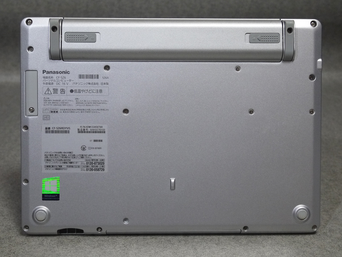 Panasonic Let's note CF-SZ6 /8GB/SSD256GB●OFFICE●動作良好きれいの画像8