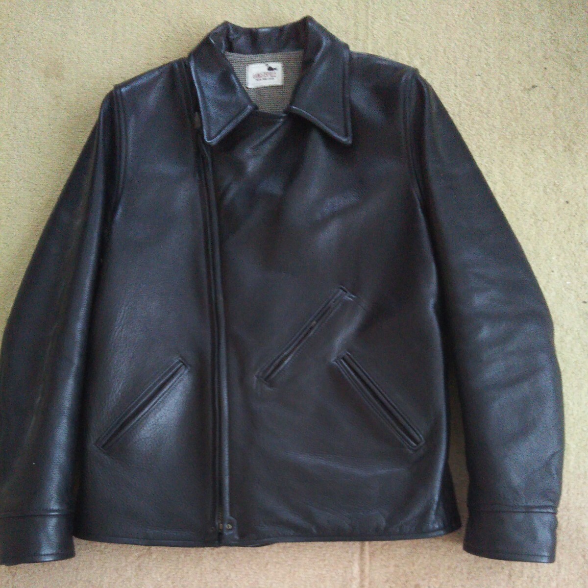 GANGSTERVILLE motorcycle jacket Lサイズ 牛革 ダブルライダース RATLAND oldcrow GLADHAND weirdoの画像2