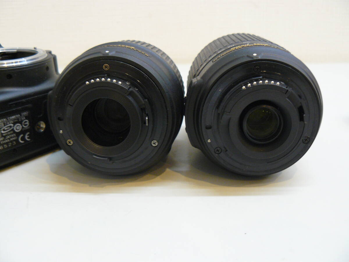 30825*Nikon D60 digital single‐lens reflex camera lens AF-S NIKKOR 55-200mm 1:4-5.6G ED/ AF-S NIKKOR 18-55mm 1:3.5-5.6G body battery less 