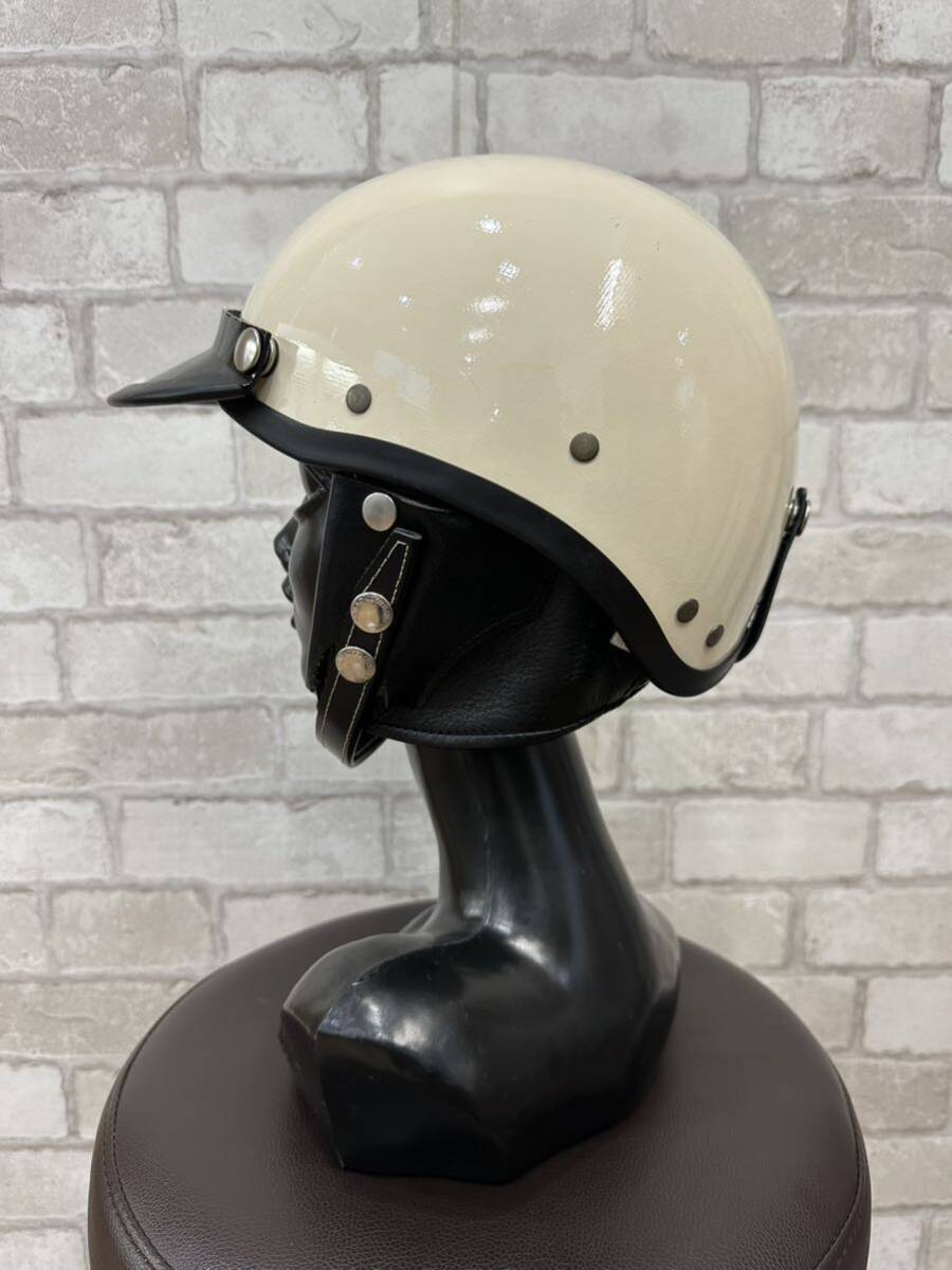  Nomado механизм закрывания полушлем THIRD STREET осмотр ) Vintage BUCO BELL экскаватор шлем подлинная вещь Harley 