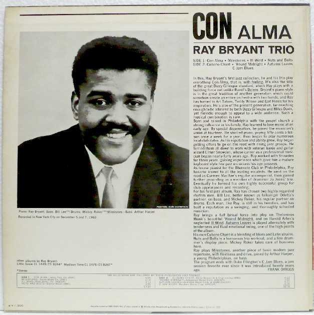 Con Alma / Ray Bryant(LP) コン・アルマ / レイ・ブライアント  SONY の画像2