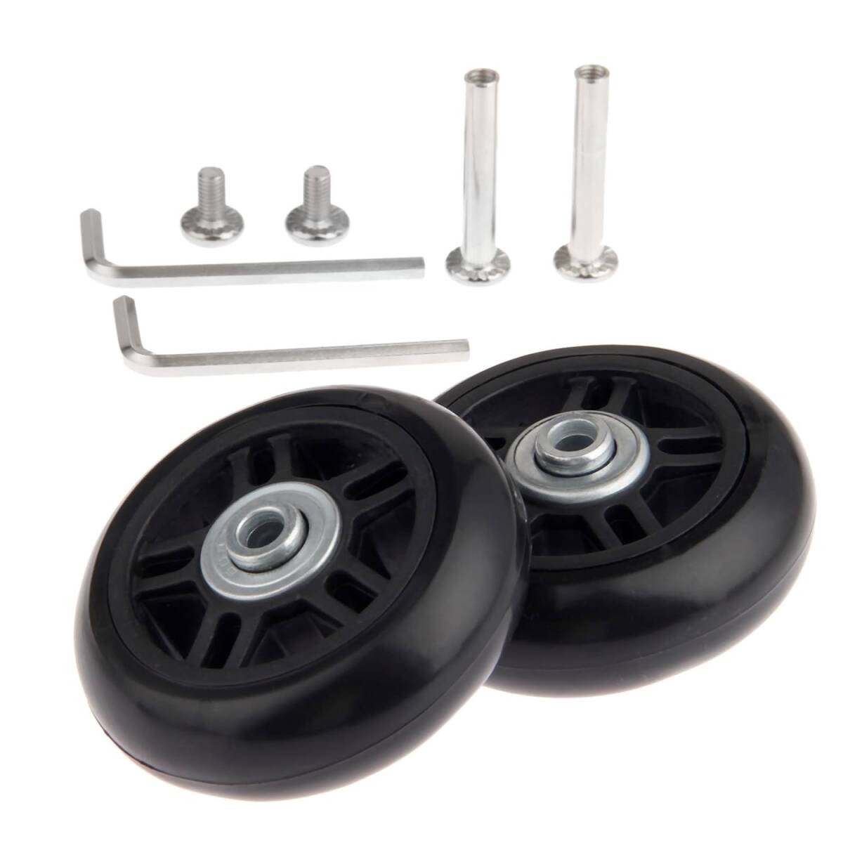  outer diameter 70mm 2 piece set quiet sound series caster wheel for exchange tire kit suitcase exchange wheel shopping Cart Carry 