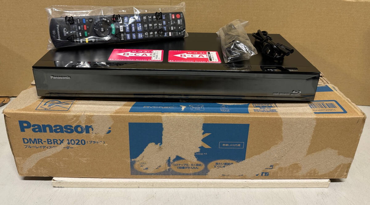 【 安心！整備品 】 全録！Panasonic DIGA 【 DMR-BRX4020 】 6チャンネル/大容量4TB/15倍録画/外付HDD/3番組録画/スカパー/3D再生