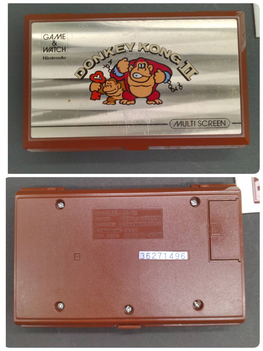  toy nintendo GAME&WATCH MULTI SCREEN Donkey Kong DK-52 Donkey Kong 2 JR-55 WIDE SCREEN Popeye PP-23 together 