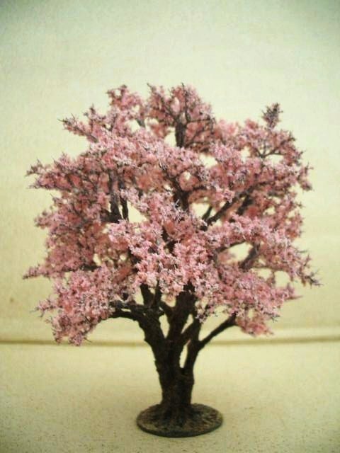 ■樹木ストラクチャー：桜 L　【満開の桜１本】　「定形外郵便」送料込_【標準樹形】