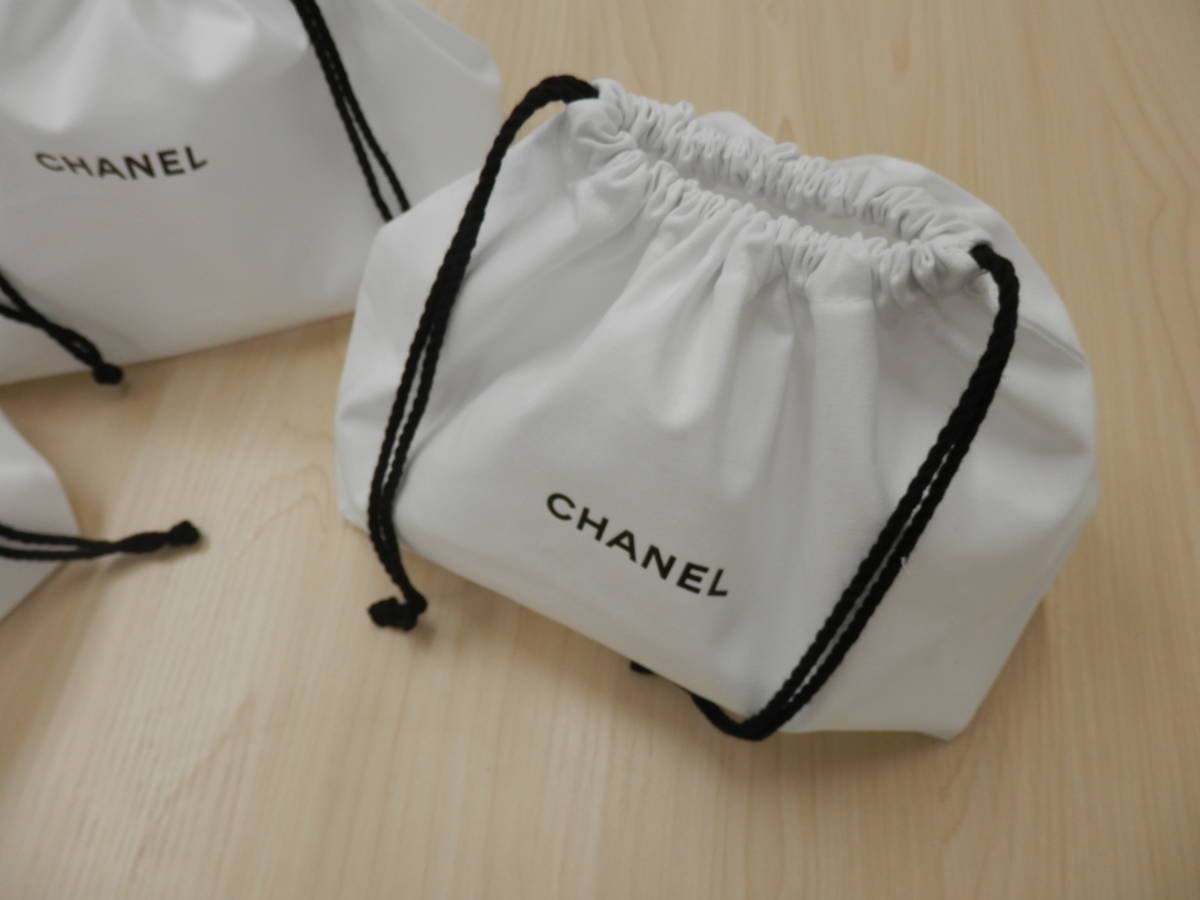 CHANEL シャネル 巾着 ポーチ 3袋セット 小物入れ メイクポーチ 限定 送料無料 非売品 巾着【SP111】