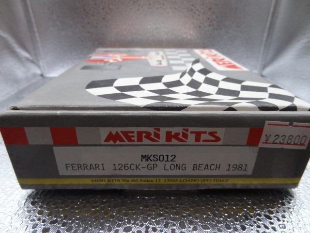 MERI kits MKS012 1/43 フェラーリ 126CK ロングビーチGP 1981 フルディティールキットの画像1