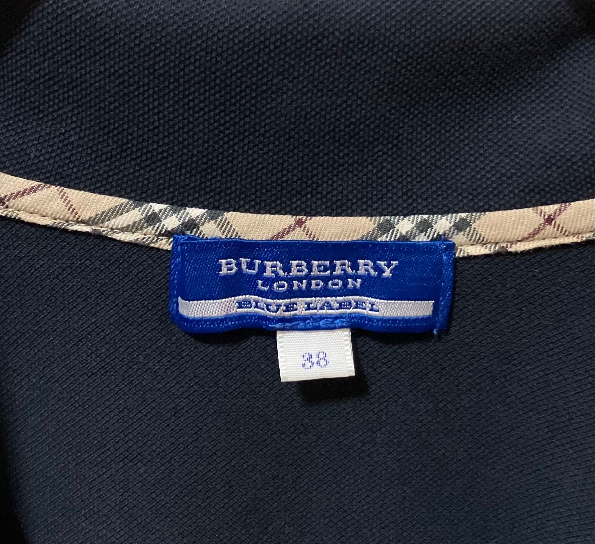 BURBERRY LONDON BLUE LABEL バーバリー ブルーレーベル  刺繍ロゴポロシャツ