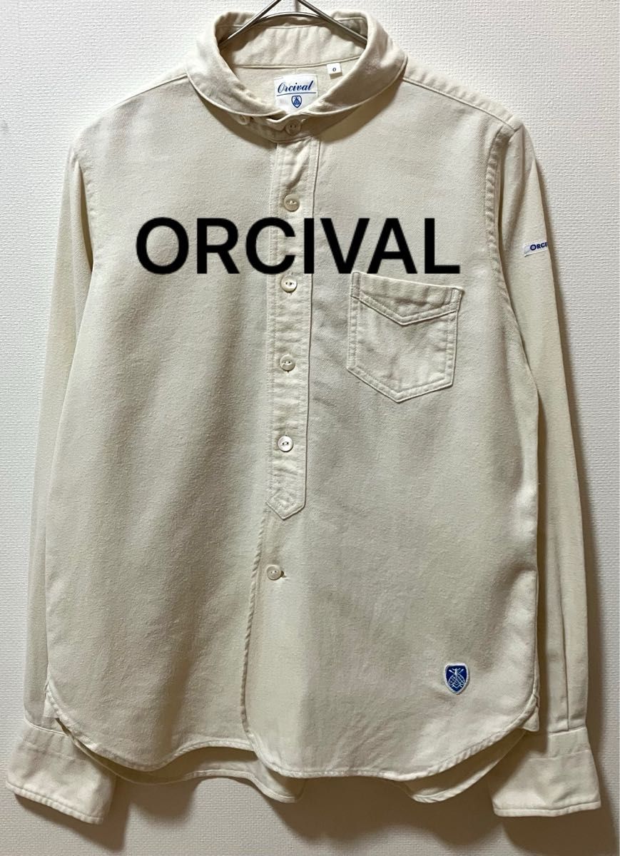 ORCIVAL オーシバル　丸襟長袖シャツ　