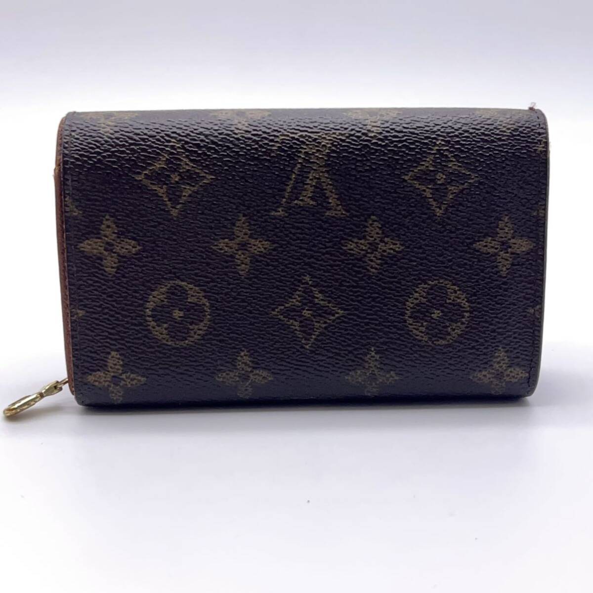 ルイヴィトン Louis Vuitton モノグラム トレゾール 二つ折り 財布 コンパクト ウォレットの画像2