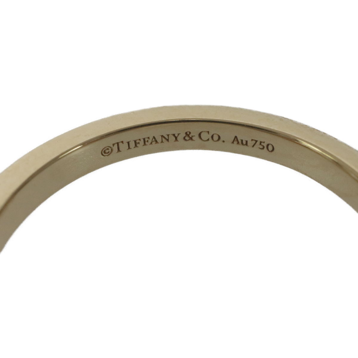 TIFFANY & CO. ティファニー Au750 18金イエローゴールド K18 ダイヤ3P クラシック バンドリング 指輪 約7.5号 ジュエリー アクセサリー_画像5